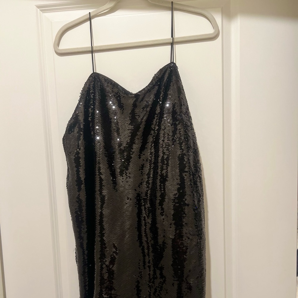 H & M Black Sequin Dress